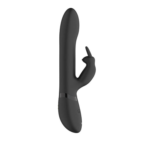 Vive Amoris Black Rabbit Vibrator With Stimulating Beads - Adult Planet - Online Sex Toys Shop UK