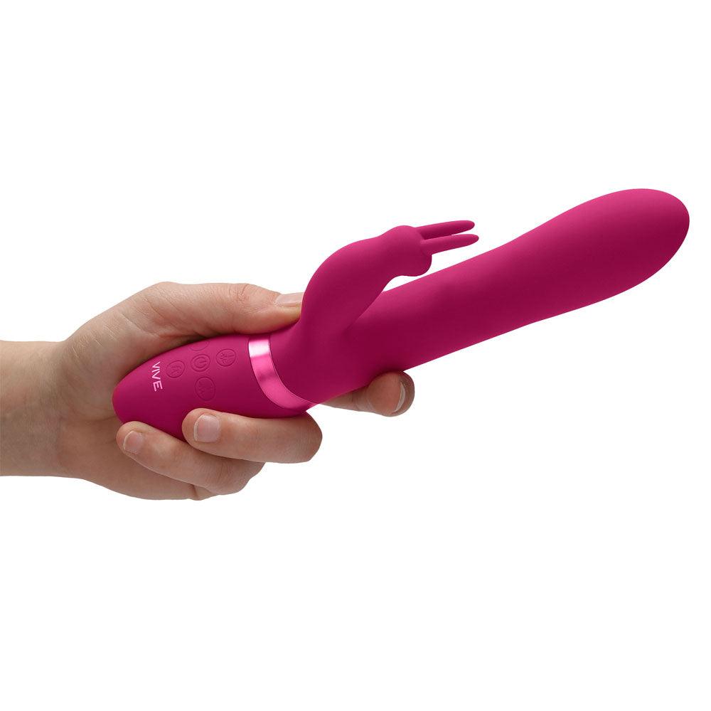 Vive Amoris Pink Rabbit Vibrator With Stimulating Beads - Adult Planet - Online Sex Toys Shop UK