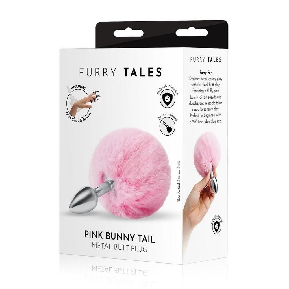 Furry Tales Pink Bunny Tail Butt Plug - Adult Planet - Online Sex Toys Shop UK