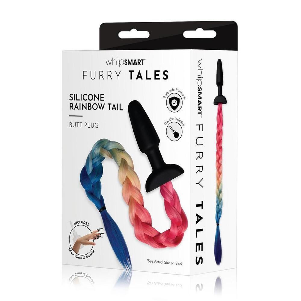 Furry Tales Rainbow Tail Butt Plug - Adult Planet - Online Sex Toys Shop UK
