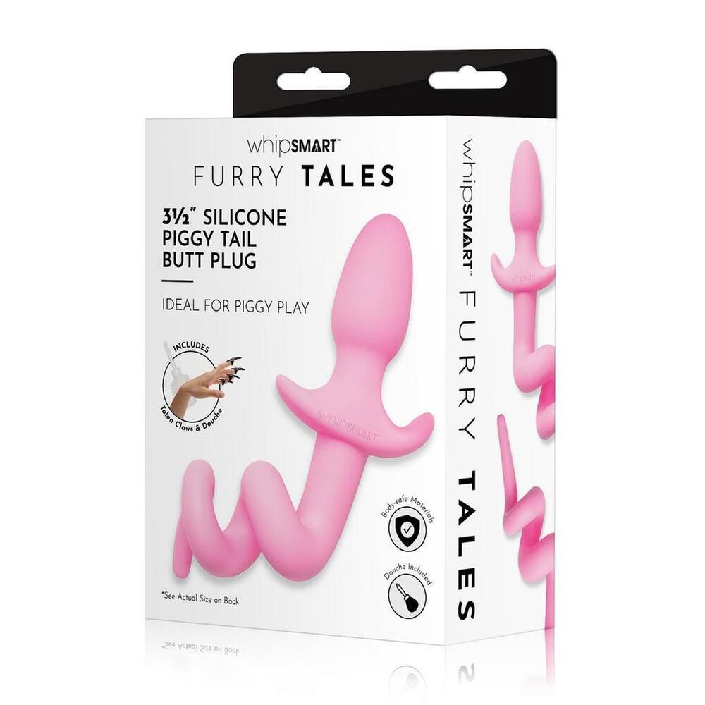 Furry Tales Silicone Piggy Tail Butt Plug - Adult Planet - Online Sex Toys Shop UK