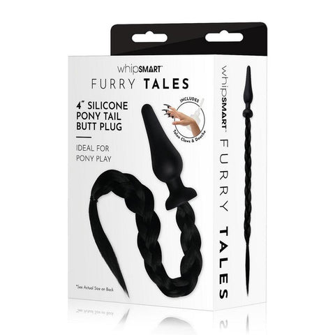 Furry Tales Black Pony Play Butt Plug - Adult Planet - Online Sex Toys Shop UK