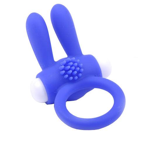 Cockring With Rabbit Ears Blue - Adult Planet - Online Sex Toys Shop UK