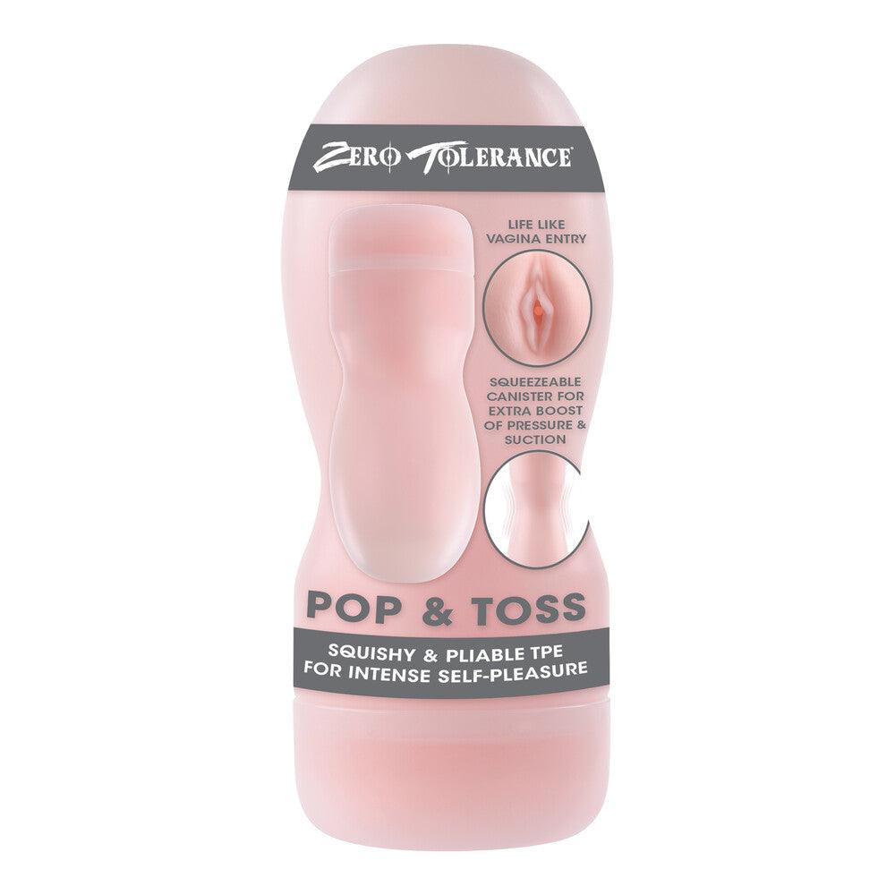 Zero Tolerance Pop And Toss Stroker Flesh Pink - Adult Planet - Online Sex Toys Shop UK