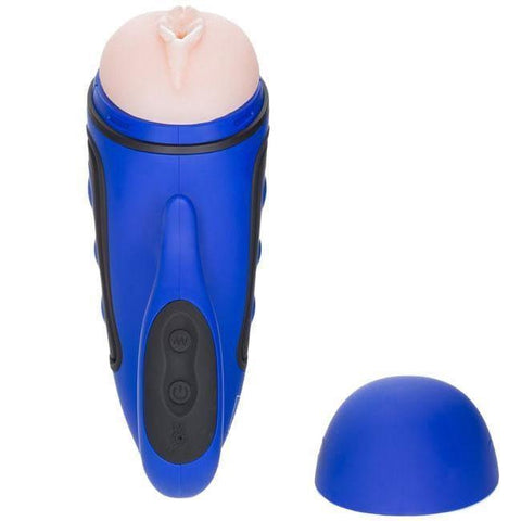 Apollo Alpha Stroker 2 Rechargeable Blue Masturbator - Adult Planet - Online Sex Toys Shop UK