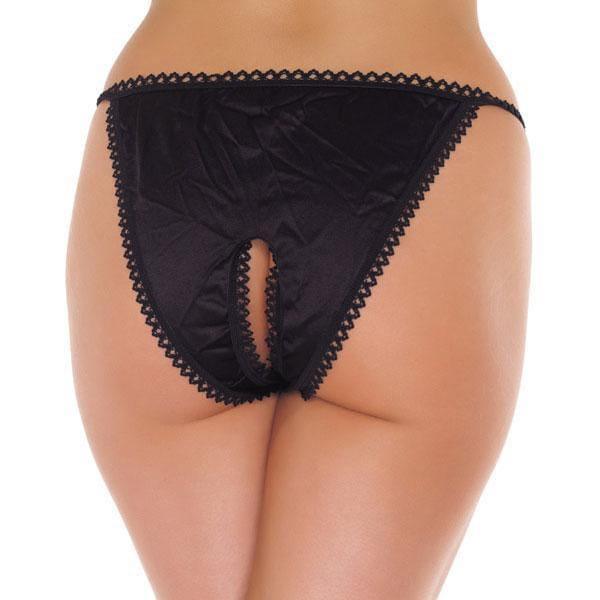 Black Crotchless Tanga - Black Briefs - Adult Planet Black Crotchless Tanga - Black Briefs - Adult Planet