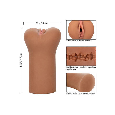 Boundless Vulva Masturbator Flesh Brown - Adult Planet - Online Sex Toys Shop UK