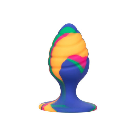 Cheeky Medium Swirl Tie Dye Butt Plug - Adult Planet - Online Sex Toys Shop UK