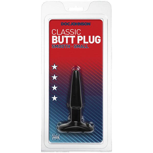 Classic Smooth Butt Plug Small Black - Adult Planet - Online Sex Toys Shop UK