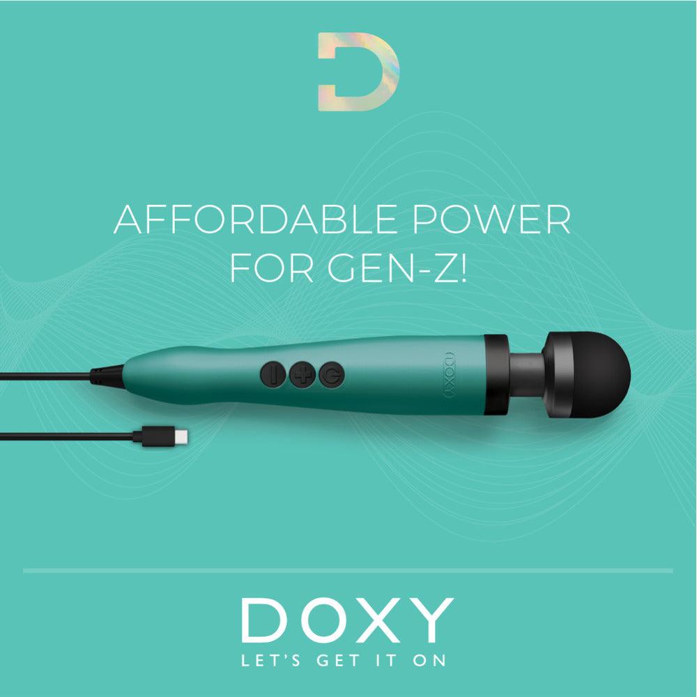 Doxy Wand 3 Turquoise USB Powered - Adult Planet - Online Sex Toys Shop UK