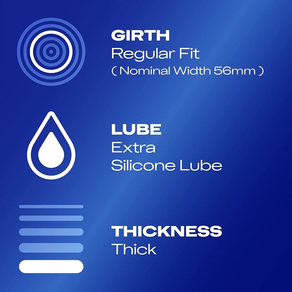 Durex Extra Safe Regular Fit Condoms 6 Pack - Adult Planet - Online Sex Toys Shop UK