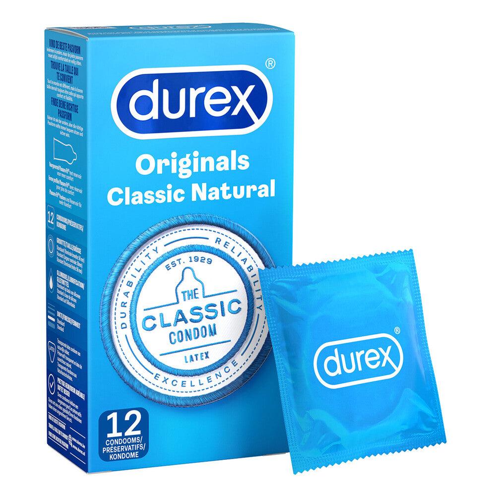 Durex Originals Classic Natural Condoms 12 Pack - Adult Planet - Online Sex Toys Shop UK