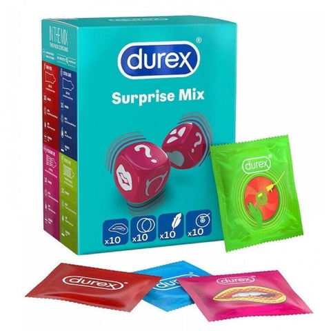 Durex Surprise Me Variety Condoms 40 Pack - Adult Planet - Online Sex Toys Shop UK