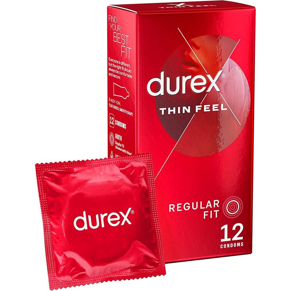 Durex Thin Feel Regular Fit Condoms 12 Pack - Adult Planet - Online Sex Toys Shop UK