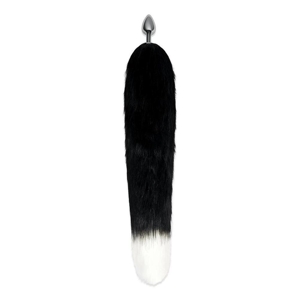 Furry Tales Black Foxtail Butt Plug - Adult Planet - Online Sex Toys Shop UK