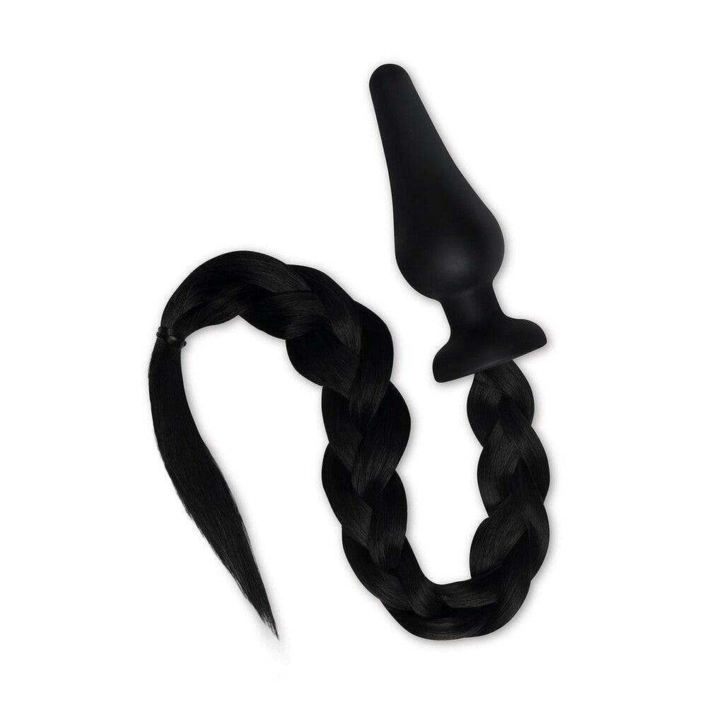 Furry Tales Black Pony Play Butt Plug - Adult Planet - Online Sex Toys Shop UK