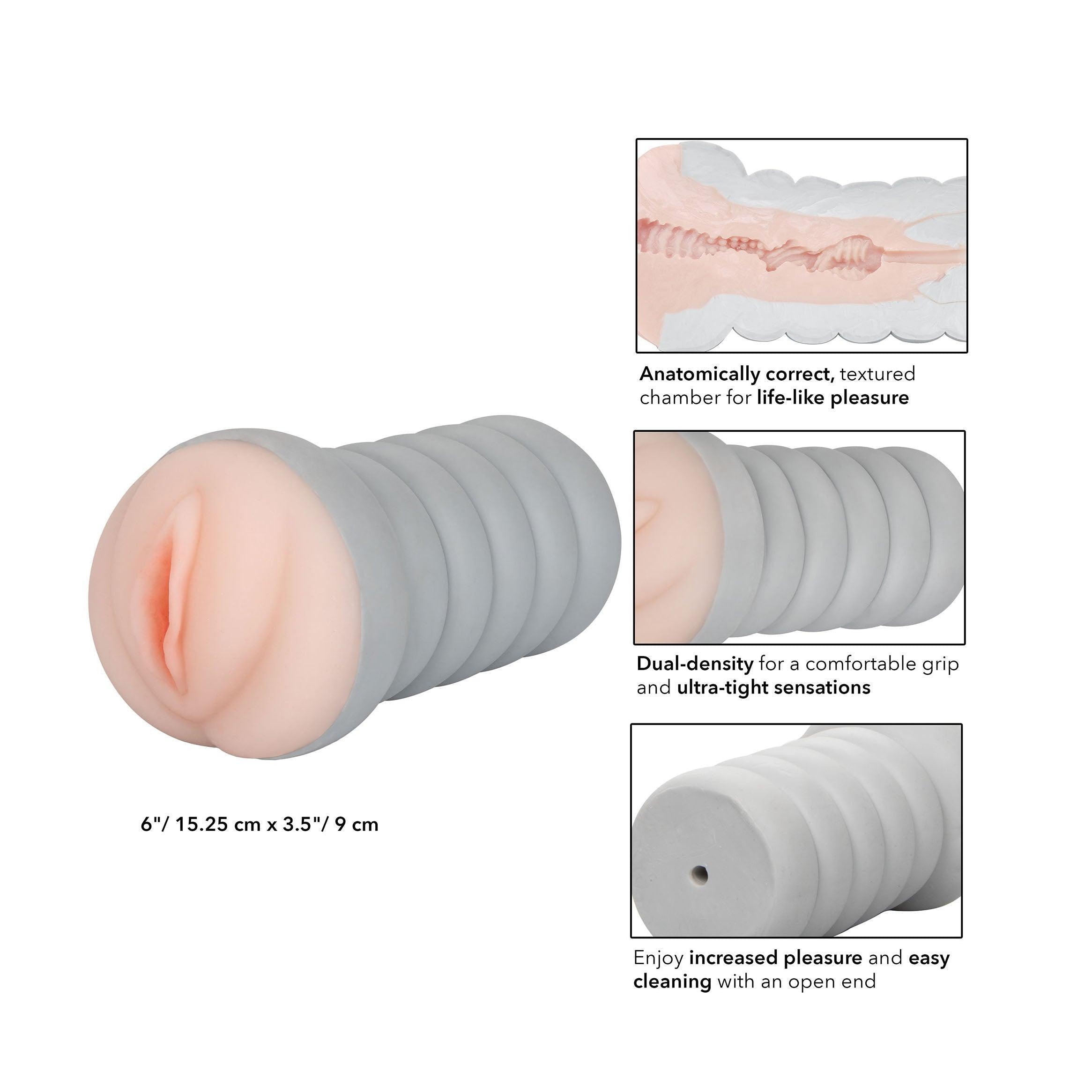 Gripper Ribbed Tight Pussy Flesh Masturbator - Adult Planet - Online Sex Toys Shop UK