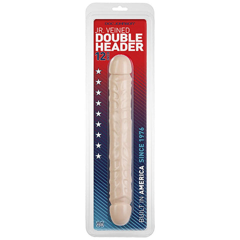 Jr Veined Double Header 12 Inch Dong - Adult Planet - Online Sex Toys Shop UK