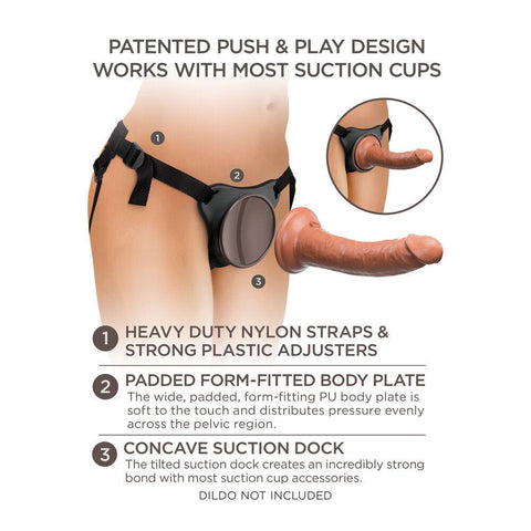 King Cock Comfy Body Dock Strap On Harness - Adult Planet - Online Sex Toys Shop UK