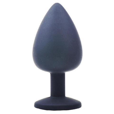 Large Black Jewelled Silicone Butt Plug - Adult Planet - Online Sex Toys Shop UK