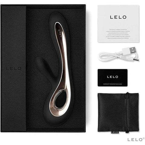 Lelo Soraya 2 Dual Rabbit Vibrator Black - Adult Planet - Online Sex Toys Shop UK