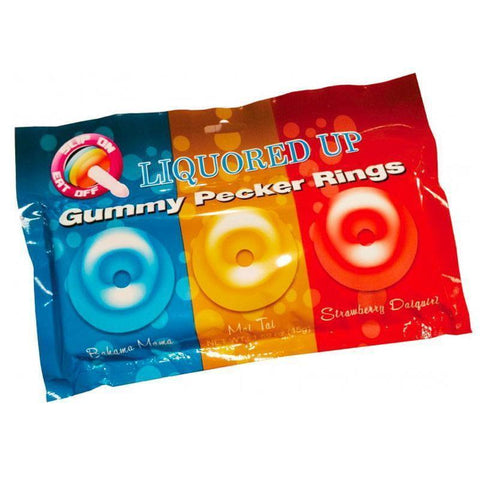 Liquored Up Gummy Pecker Cock Rings - Adult Planet - Online Sex Toys Shop UK