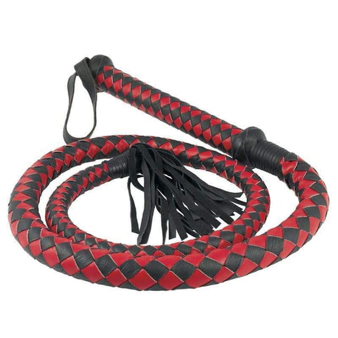 Long Arabian Whip Red And Black - Adult Planet - Online Sex Toys Shop UK