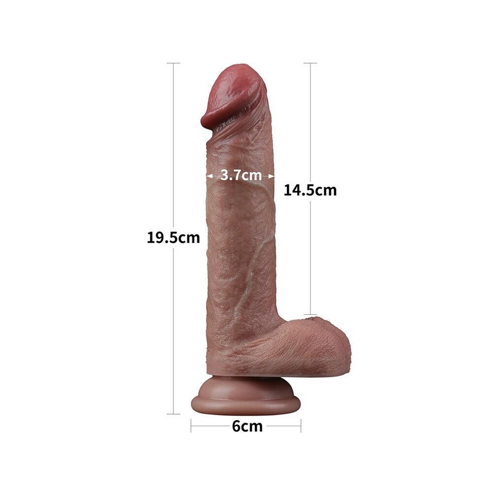 Lovetoy Dual Layered Silicone Dildo 7.5 Inches - Adult Planet - Online Sex Toys Shop UK