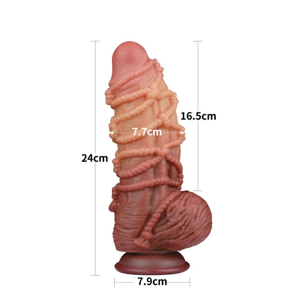 Lovetoy Extreme Dildo With Rope Pattern - Adult Planet - Online Sex Toys Shop UK