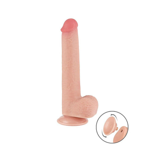 Lovetoy Sliding Easy Bend Skin Dildo 9 Inch - Adult Planet - Online Sex Toys Shop UK