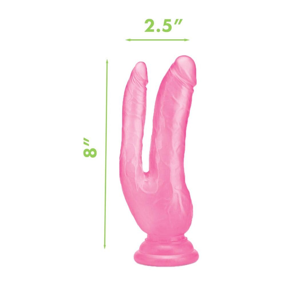 Me You Us Ultra Cock Double Dildo 8 Inch Pink - Adult Planet - Online Sex Toys Shop UK