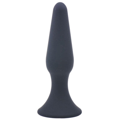 Medium Classic Black Silicone Butt Plug - Adult Planet - Online Sex Toys Shop UK