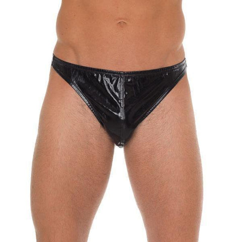 Men Black Shiny GString - Adult Planet - Online Sex Toys Shop UK