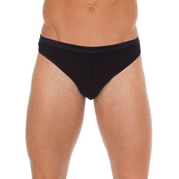 Mens Black Cotton GString - Adult Planet - Online Sex Toys Shop UK