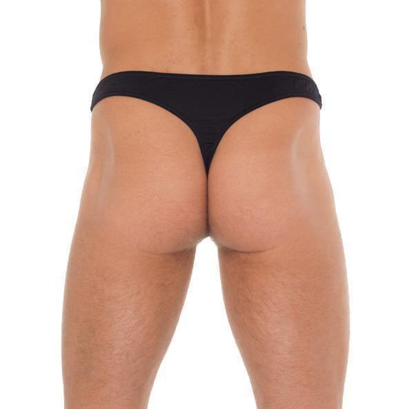 Mens Black GString With A Net Pouch - Adult Planet - Online Sex Toys Shop UK