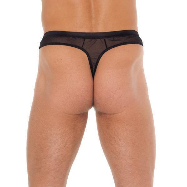 Mens Black Mesh GString - Adult Planet - Online Sex Toys Shop UK