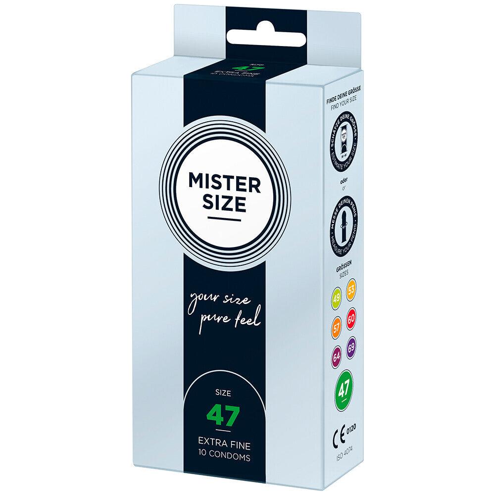 Mister Size 47mm Your Size Pure Feel Condoms 10 Pack - Adult Planet - Online Sex Toys Shop UK