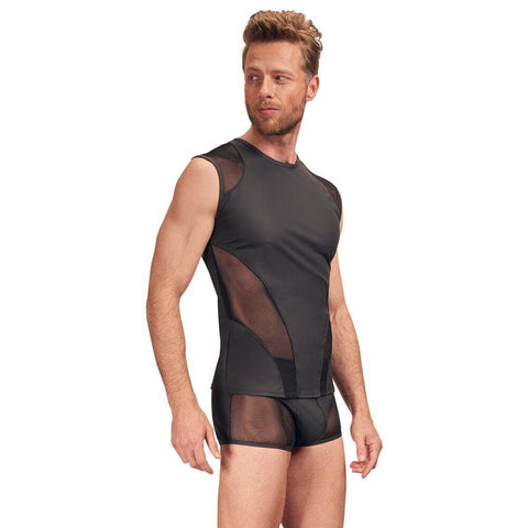 NEK Matte Look Sleeveless Shirt Black - Adult Planet - Online Sex Toys Shop UK