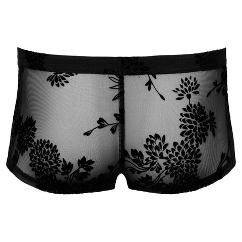 Noir Sheer Floral Lace Pants - Adult Planet - Online Sex Toys Shop UK