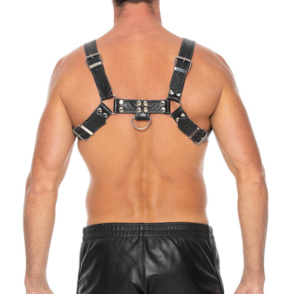 Ouch Chest Bulldog Harness Black Large to Xlarge - Adult Planet - Online Sex Toys Shop UK