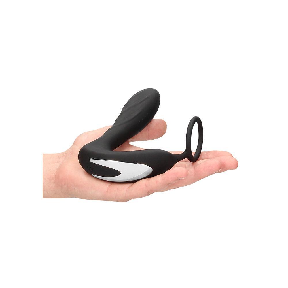 Ouch E Stimulation And Vibration Butt Plug And Cock Ring - Adult Planet - Online Sex Toys Shop UK