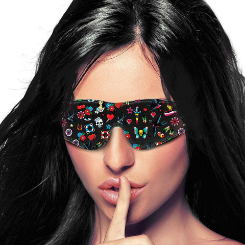 Ouch Old School Tattoo Printed Eye Mask - Adult Planet - Online Sex Toys Shop UK