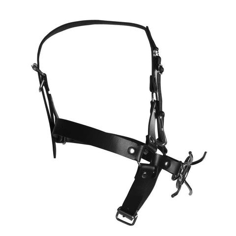 Ouch Xtreme Head Harness With Spider Gag And Nose Hooks - Adult Planet - Online Sex Toys Shop UK