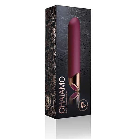 Rocks Off Chaiamo Burgundy Rechargeable Vibrator - Adult Planet - Online Sex Toys Shop UK