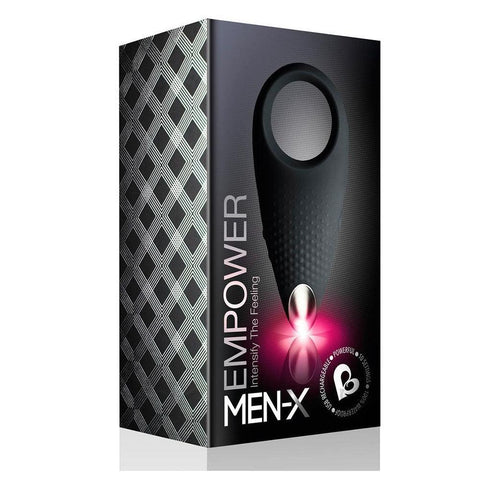 Rocks Off Empower MenX Cockring Black - Adult Planet - Online Sex Toys Shop UK