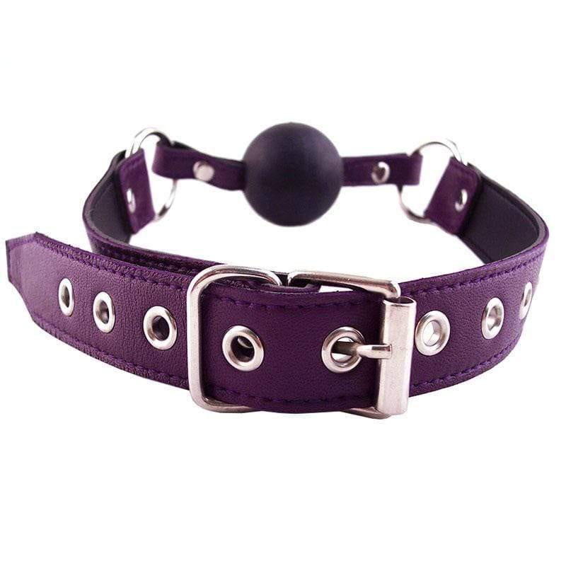 Rouge Garments Ball Gag Purple - Adult Planet - Online Sex Toys Shop UK