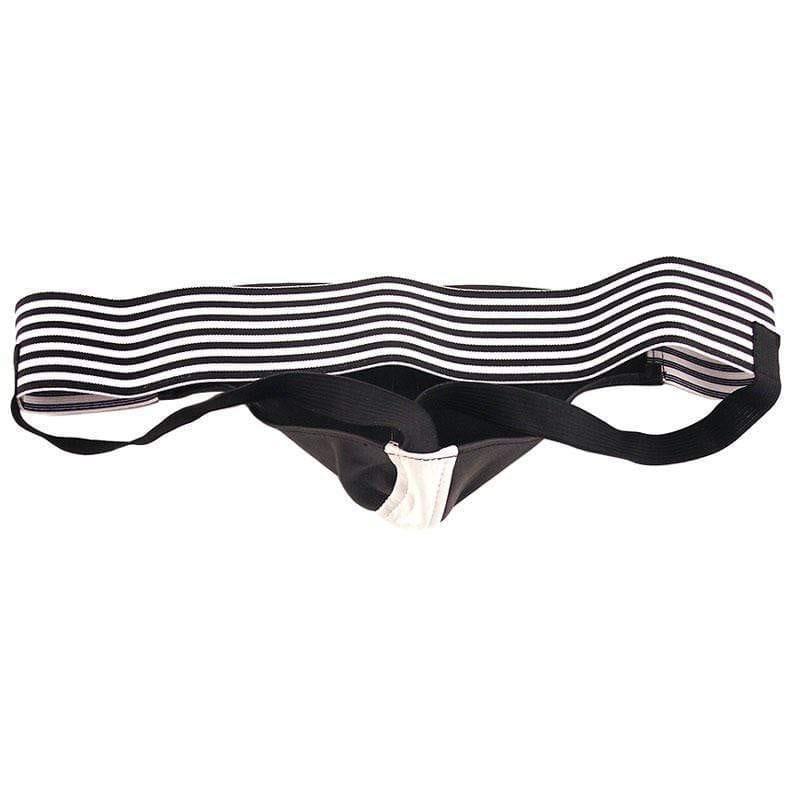 Rouge Garments Jock Black And White - Adult Planet - Online Sex Toys Shop UK