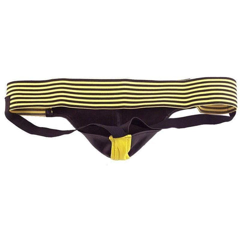 Rouge Garments Jock Black And Yellow - Adult Planet - Online Sex Toys Shop UK