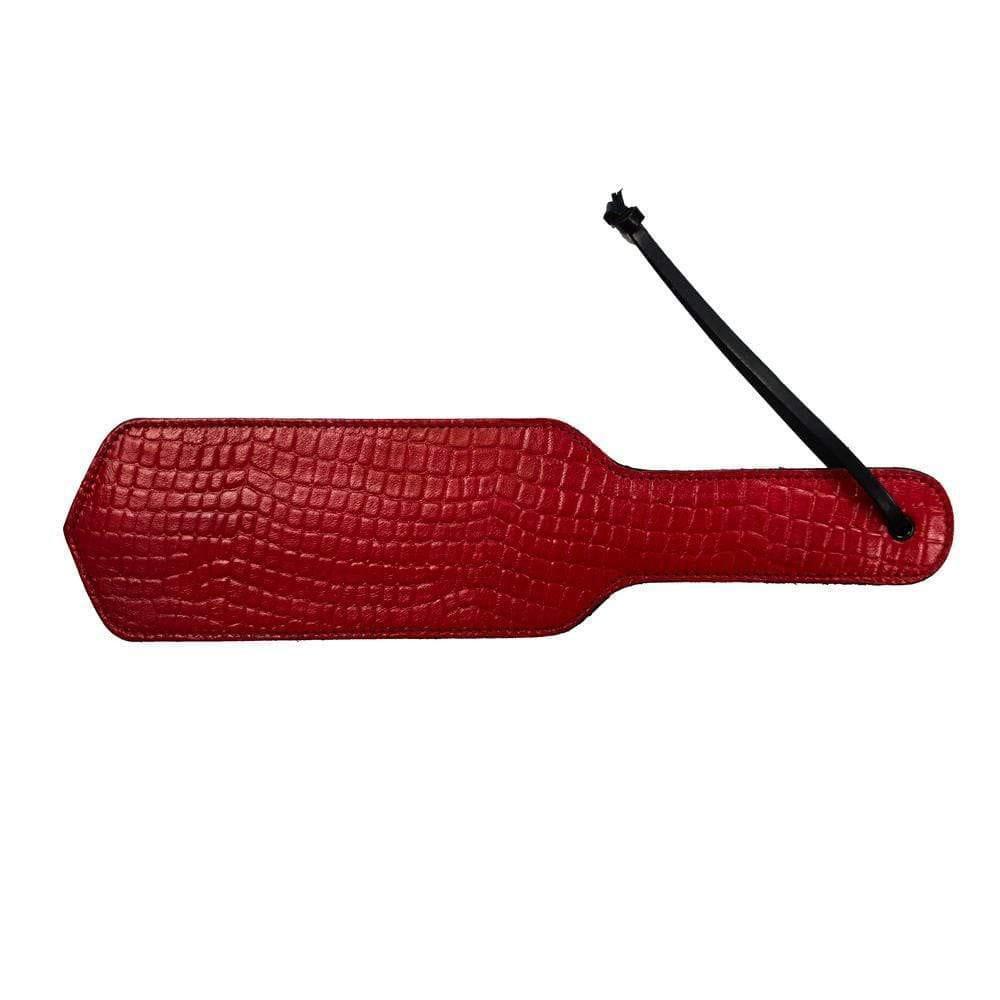 Rouge Garments Leather Croc Print Paddle - Adult Planet - Online Sex Toys Shop UK