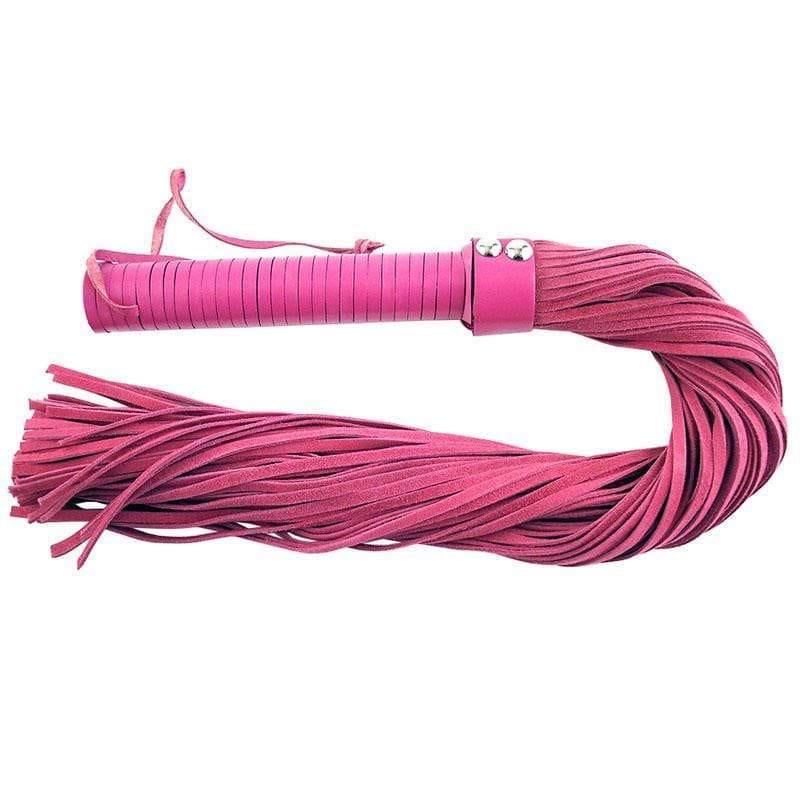 Rouge Garments Pink Suede Flogger - Adult Planet - Online Sex Toys Shop UK